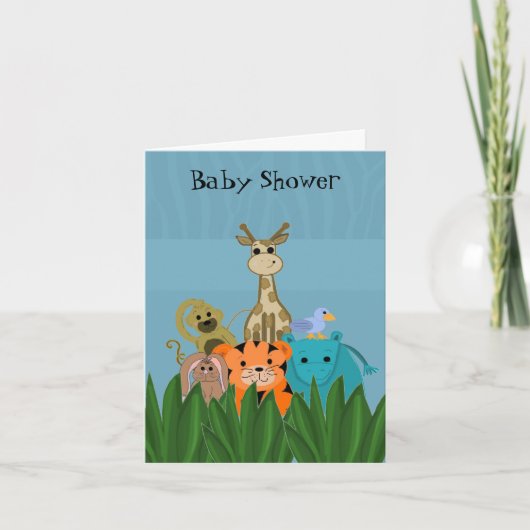 Zoo Animal Baby shower (Voorkant)