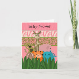 Zoo Animal Baby shower Invitation