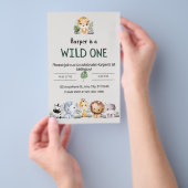 Zoo Animal Birthday Invitation Flyer (Hand)