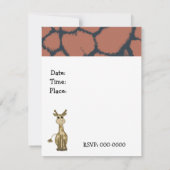 Zoo Animal Birthday Invitation Kaart (Achterkant)