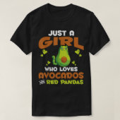 Zoo Animal, gewoon een meisje dat van Avocados en T-shirt (Design voorkant)