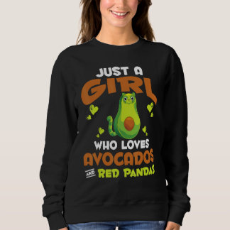 Zoo Animal Just A Girl Who Loves Avocados And Red  Trui