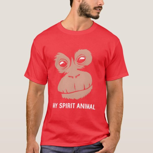 Zoo Animal My Spirit Animal Orangutan retro T-shirt (Voorkant)