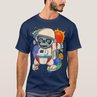 Zoo Animal Space Scientist Planets T-shirt