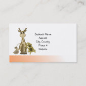 Zoo Animal Visitekaartje (Achterkant)