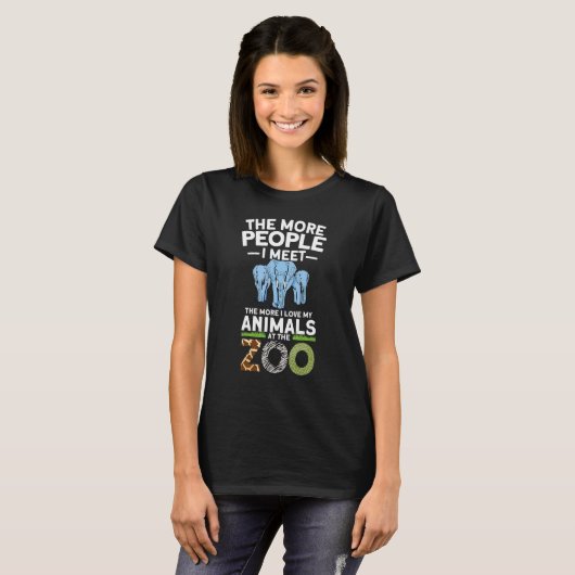 Zoo Animal Zookeeper T-shirt (Voorkant volledig)