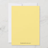 Zoo Animals Baby shower Invitation Kaart (Achterkant)