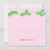 Zoo Animals Birthday Invitation Kaart (Achterkant)