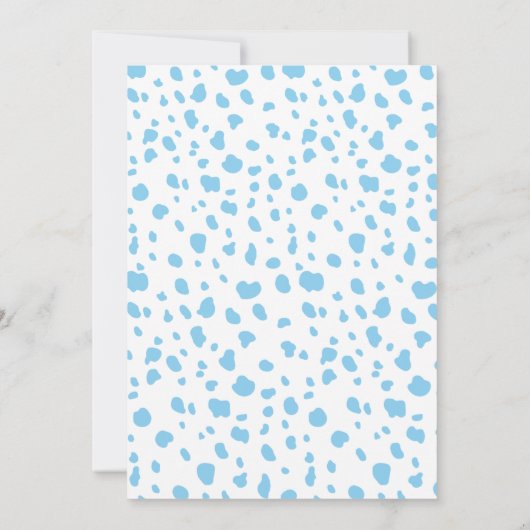 Zoo Animals Boy Baby shower Hartelijk dank Bedankkaart (Achterkant)