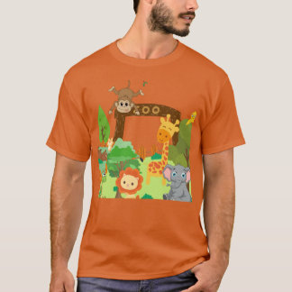 zoo animals Design friend T-shirt