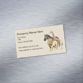 Zoo Animals Design Visitekaartje Magneet (Voorbeeld)