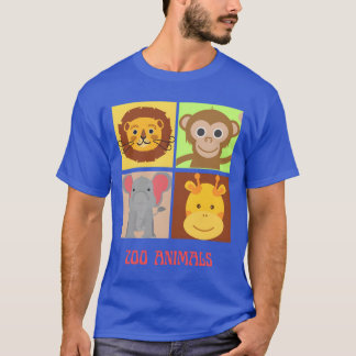 zoo animals family t-shirt