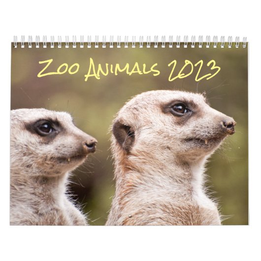 Zoo Animals Fotografie 2023 Kalender (Hoes)