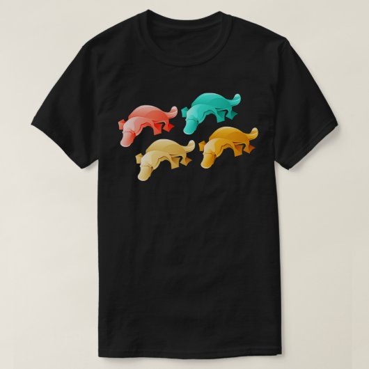 Zoo Animals Gift Aussie Australia Platypus T-shirt (Design voorkant)
