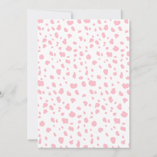 Zoo Animals Girl Baby shower Hartelijk dank Bedankkaart (Achterkant)