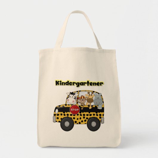 Zoo Animals Kindergartner Tote Bag (Voorkant)