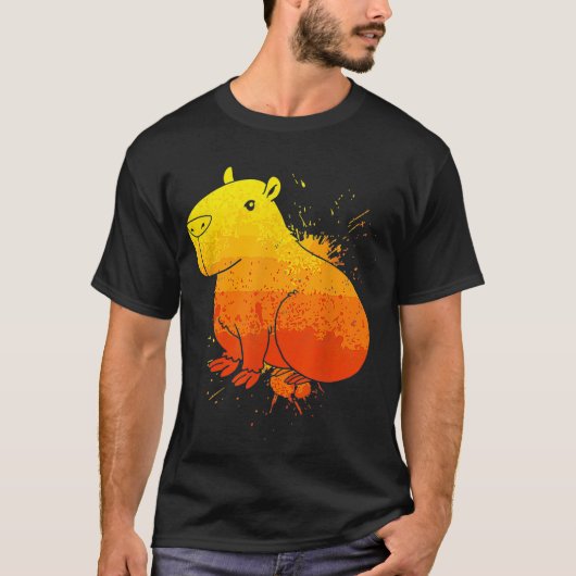 Zoo Animals Rodent Capybara T-shirt (Voorkant)