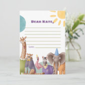 Zoo Animals Time Capsule Sign Kaart (Staand voorkant)