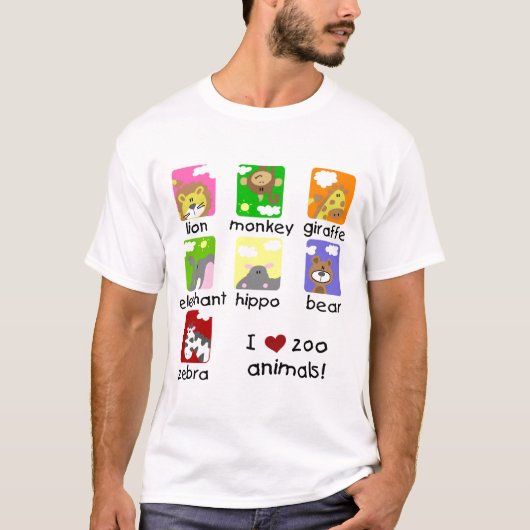 Zoo Animals Tshirts en Gifts (Voorkant)