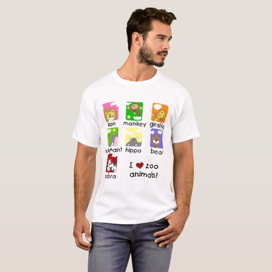 Zoo Animals Tshirts en Gifts (Voorkant volledig)