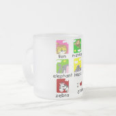 Zoo Animals Tshirts en Gifts Matglas Koffiemok (Voorkant links)