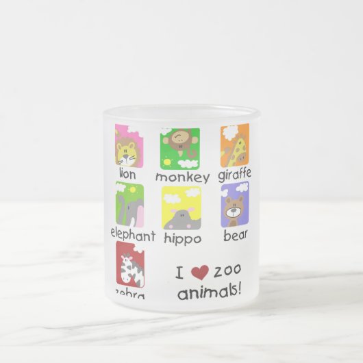 Zoo Animals Tshirts en Gifts Matglas Koffiemok (Center)