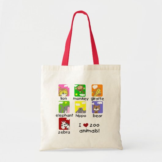 Zoo Animals Tshirts en Gifts Tote Bag (Voorkant)