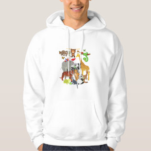 Zoo Animals Wildlife Birthday Party Zoo Day 26 Ani Hoodie