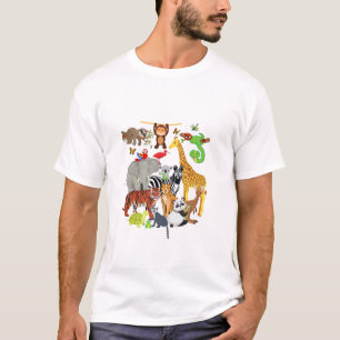 Zoo Animals Wildlife Birthday Party Zoo Day 26 Ani T-shirt