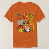 Zoo Animals Wildlife Birthday Party Zoo Day 26 Ani T-shirt (Design voorkant)