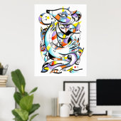 Zoo aquarellen poster (Thuiskantoor)