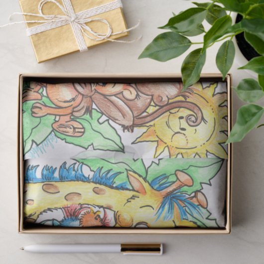 Zoo Babies Tissue Paper Tissuepapier (Geschenk)