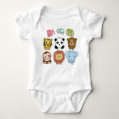 Zoo Baby shirten Romper (Voorkant)