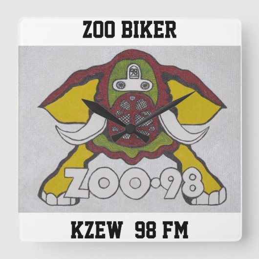ZOO    BIKERKZEW 98 FM VIERKANTE KLOK (Voorkant)