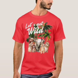 Zoo Birthday Party Safari Animals per dag in de Wi T-shirt