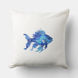 Zoo Blauwe Grote Vis Kussen