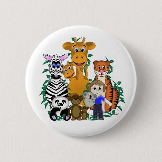 ZOO Boy Ronde Button 5,7 Cm (Voorkant)