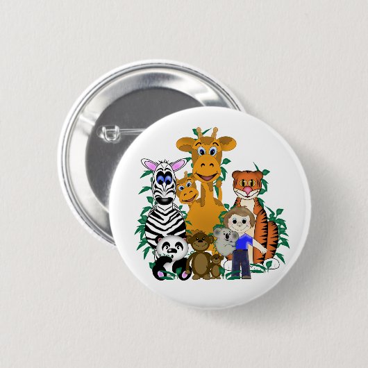 ZOO Boy Ronde Button 5,7 Cm (Voorkant /achterkant)