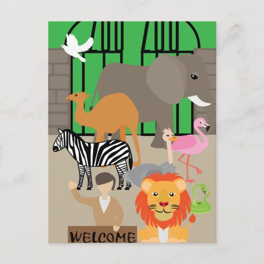 Zoo Briefkaart (Voorkant)
