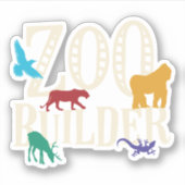 Zoo Builder Ark bordspel Sticker (Voorkant)