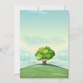 Zoo cartoon cute animals kaart (Achterkant)