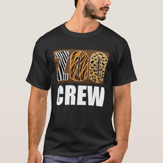 Zoo Crew Dierenverzorger T-shirt (Voorkant)