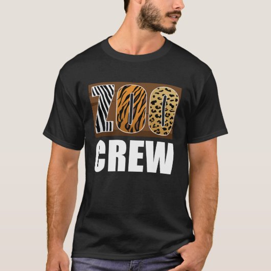 Zoo Crew Dierenverzorger T-shirt (Voorkant)
