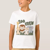 Zoo Crew Kinder T-shirt voor dieren (Voorkant)