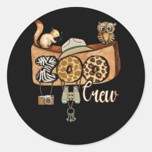 Zoo Crew Leonard Safari Animal Wildlife Kingdom Zo Ronde Sticker