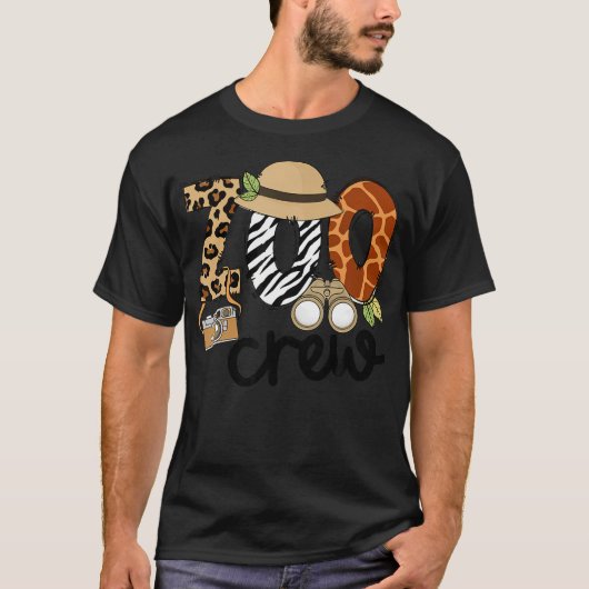Zoo Crew Leonard Safari Dierenrijk Zoo Keeper T-shirt (Voorkant)
