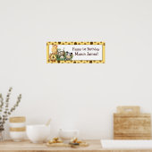 Zoo Crew-Oerwoud - Aangepaste verjaardagstanner Poster (Keuken)