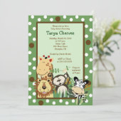 ZOO CREW Oerwoud Safari Baby shower 5x7 Kaart (Staand voorkant)
