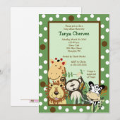 ZOO CREW Oerwoud Safari Baby shower 5x7 Kaart (Voorkant / Achterkant)