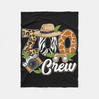 Zoo Crew Safari Animals Wildlife Animal Wild Field Fleece Deken